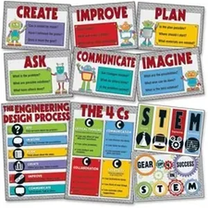 Carson Carson Dellosa Education STEM Bulletin Board Set -