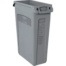 Rubbermaid RCP 354060GYCT Commercial Slim Jim Vented Container - 23 Ga