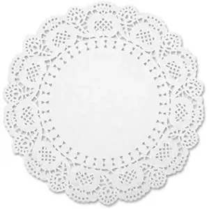 SPR 99825 | Sparco White Round Doilies - Art Project, Craft
