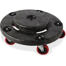 Rubbermaid RCP 264043BLACT Commercial Brute Quiet Dolly - Plastic - X 