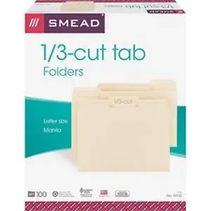 SMD 10330CT | Smead Manufacturing Co. Smead 1/3 Tab Cut