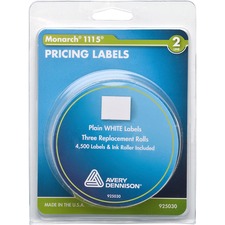 Avery MNK 925030 Monarch Model 1115alpha Pricemarker Labels - 4 764 X 