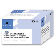 Sparco SPR 18310 Jumbo Craft Sticks - Multipurpose - 0.05height X 5.90