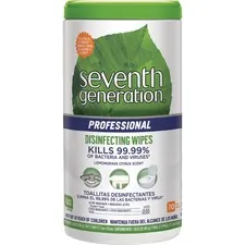 Seventh SEV 44753CT Professional Disinfecting Wipes - Wipe - Lemongras