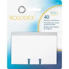 Sanford ROL 67691 Rolodex Business Card File Refill Sleeves - 40 Card 