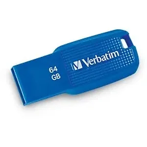 70879 | Verbatim 64GB Ergo USB 3.0 Flash Drive - Blue - The