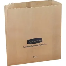 Rubbermaid RCP 614100 Commercial Waxed Receptacle Bags - Kraft Paper -