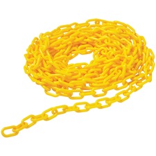 Rubbermaid RCP 618400YEL Commercial Barrier Chain - Chain - 20 Ft Leng