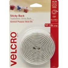 Velcro VEK 90087 Velcroreg; Brand Sticky Back Tape, 5ft X 34in Roll, W