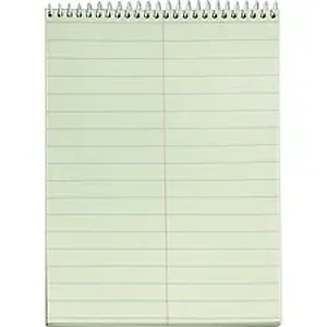 TOP 8001 | Tops Green Tint Steno Books - 60 Sheets - Wire