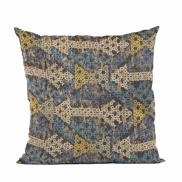 Plutus PBRA2481-1818-DP Plutus Luxury Blue Arrows Stripe Throw Pillow 