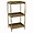 PBTH92080 | Plutus Brands Gold Metal and Wood Plant Stand