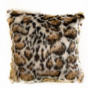 Plutus PBDT1609-P-2030-DP Luxury Brown Tiger Faux Fur Throw Pillow - 2