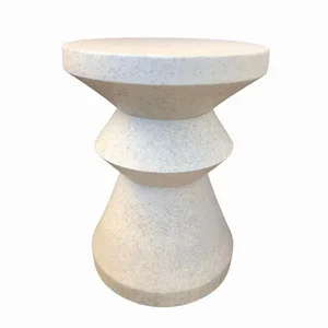 PBTH92328 | Plutus Brands Elegant White Resin End Table by