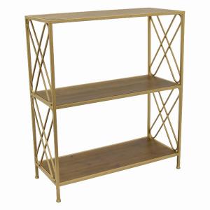 Plutus PBTH92286 Woodmetal Plant Stand In Brown Metal