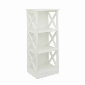 PBTH92944 | Plutus Brands Plutus Brands White Wood Storage