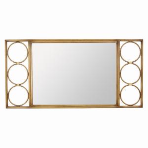 Plutus PBTH93228 Metal Mirror Decoration In Brown Metal