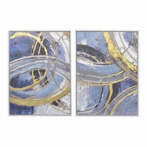 Plutus PBTH93640 Painting With Frame Set Of 2 In Multi-colored Natural