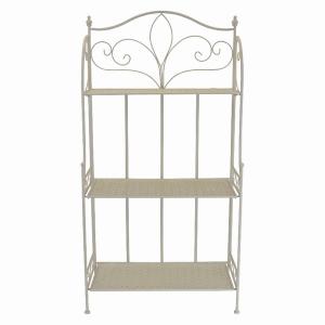 Plutus PBTH92434 Metal Plant Stand In White Metal