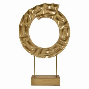 Plutus PBTH92151 Sculpture With Base In Gold Resin