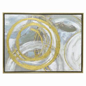 Plutus PBTH92860 Painting With Frame-oil On Canvas In Gold Natural Fib