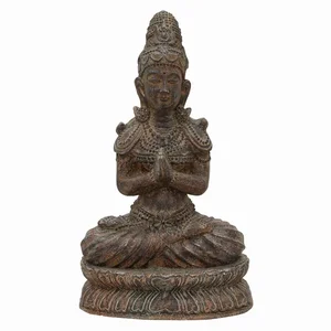 PBTH94283 | Plutus Brands Elegant Brown Resin Buddha