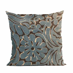 PBRA2488-1818-DP | Plutus Brands Plutus Blue Flower Velvet