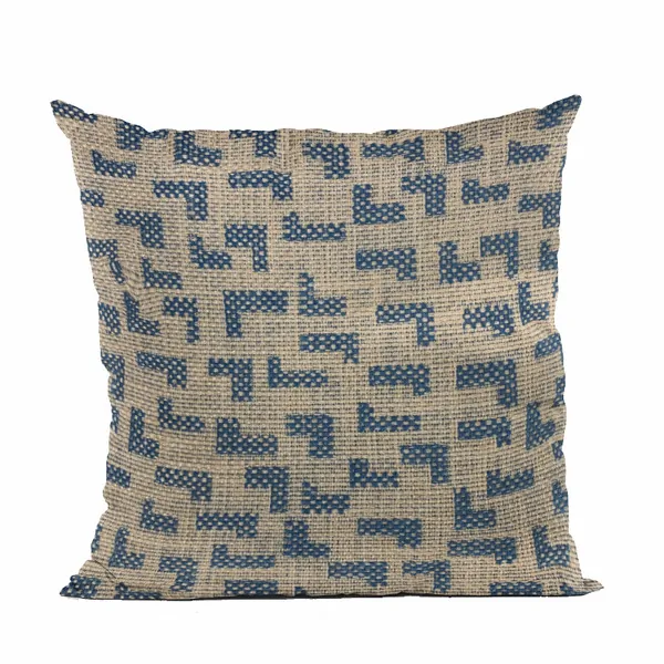 Plutus PBRA2500-2424-DP Plutus Blue Angles Abstract Luxury Throw Pillo