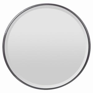 Plutus PBTH92781 Wall Mirror- Gun Metal In Silver Metal