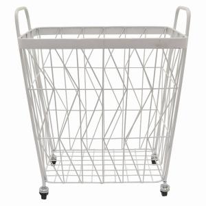 Plutus PBTH93041 Metal Basket In White Metal