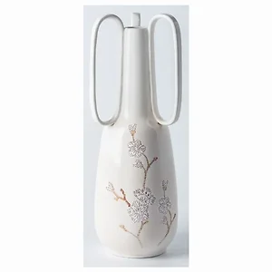 PBTH93657 | Plutus Brands Elegant White Porcelain Vase by