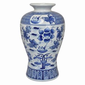 Plutus PBTH93411 Bw Vase In Blue Porcelain