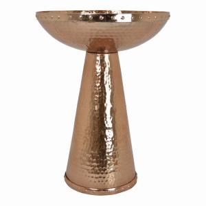 Plutus PBTH94324 Bird Bath In Copper Metal