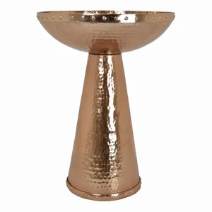 PBTH94324 | Plutus Brands Elegant Copper Metal Bird Bath by