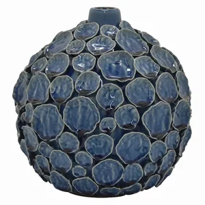 PBTH93395 | Plutus Brands Elegant Blue Porcelain Vase by