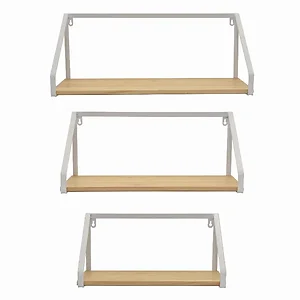 PBTH92072 | Plutus Brands Elegant White Metal and Wood Wall