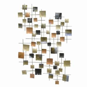 Plutus PBTH94341 Contemporary Wall Decor In Multi-colored Metal