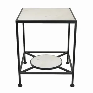 PBTH92231 | Plutus Brands Elegant White Metal and Marble