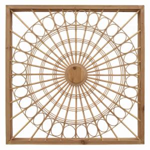 Plutus PBTH92331 Woodbamboo Wall Art In Brown Wood