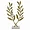 PBTH93180 | Plutus Brands Gold Metal Leaf Sculpture with