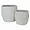 PBTH94778 | Plutus Brands White Resin Planter Set of 2 by