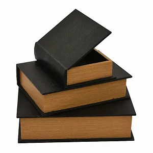 PBTH94783 | Plutus Brands Plutus Brands Set of 3 Black Wood