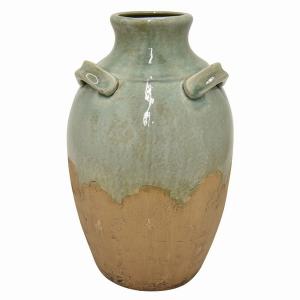 Plutus PBTH93384 Ceramic Vase In Green Porcelain