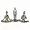 PBTH92710 | Plutus Brands Silver Porcelain Yoga Figurine