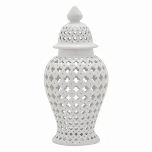 PBTH92910 | Plutus Brands Elegant White Ceramic Jar by