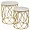 PBTH92432 | Plutus Brands Elegant Gold Metal and Marble