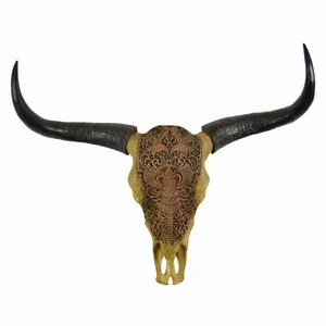PBTH93473 | Plutus Brands Multi-Colored Bison Wall Decor by