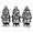 PBTH93754 | Plutus Brands Set of 3 Silver Resin Gnomes for