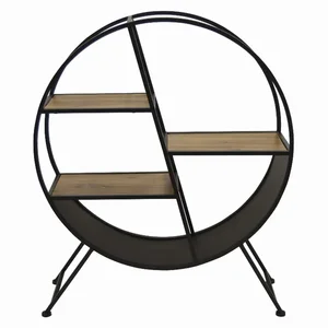 PBTH92118 | Plutus Brands Modern 3 Tier Round Bookshelf