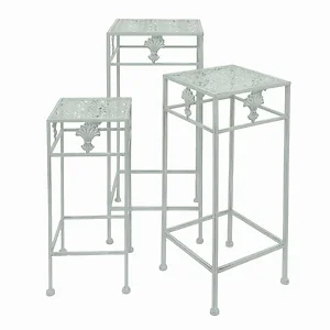 PBTH93672 | Plutus Brands Elegant Green Metal Plant Stand